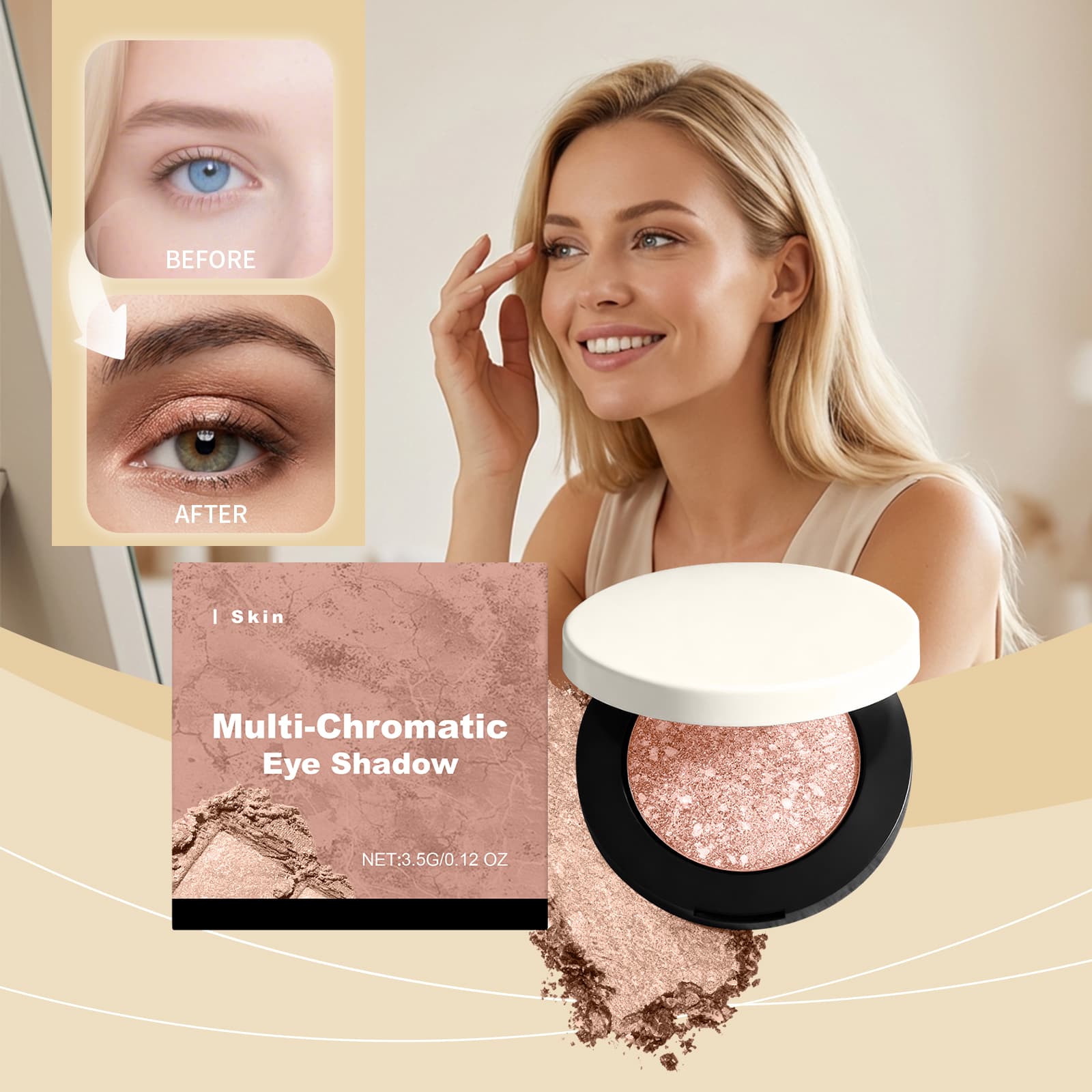 Shimmering 3D Eyeshadow Skin Tone 7
