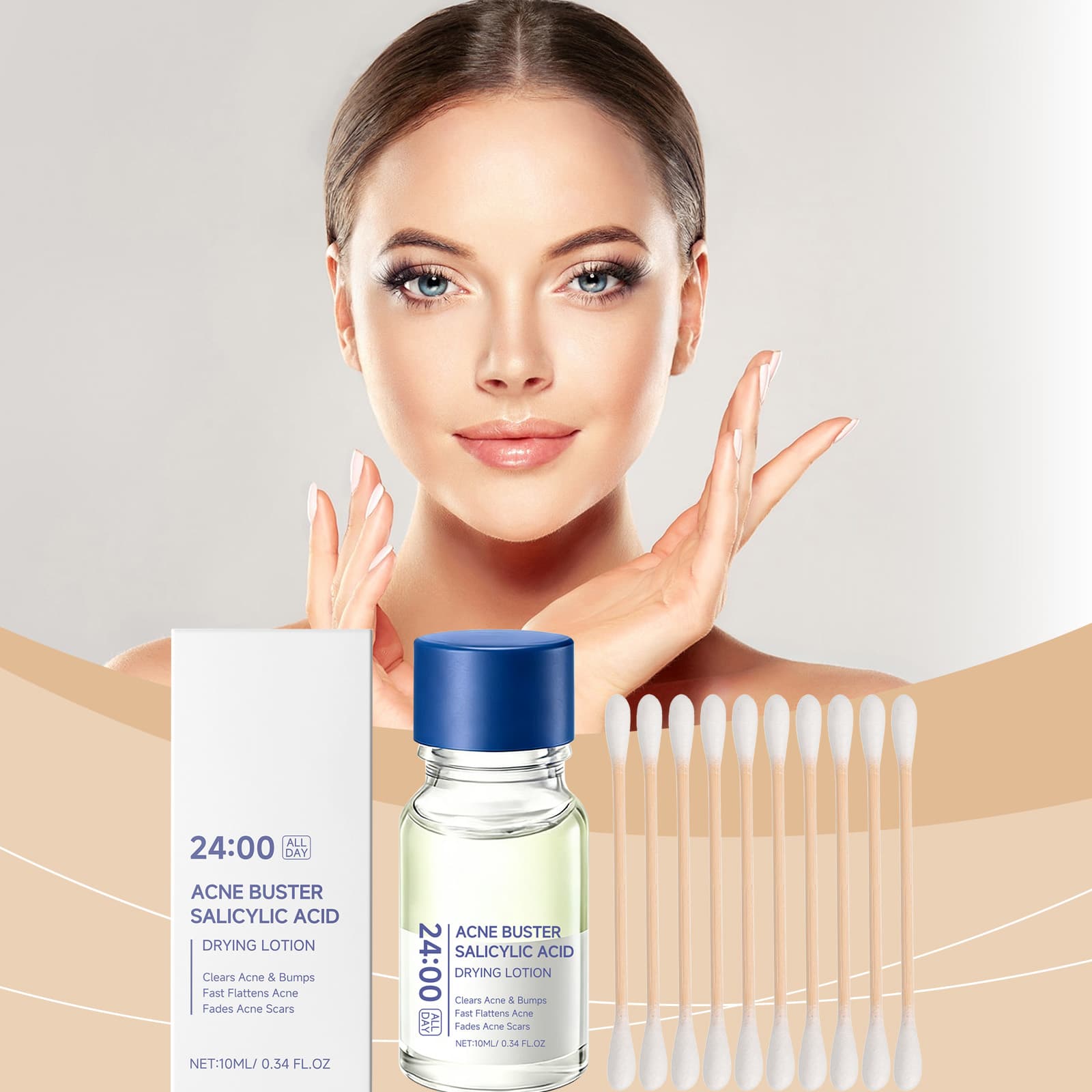 Clear And Moisturizing Skincare Lotion 1set 4