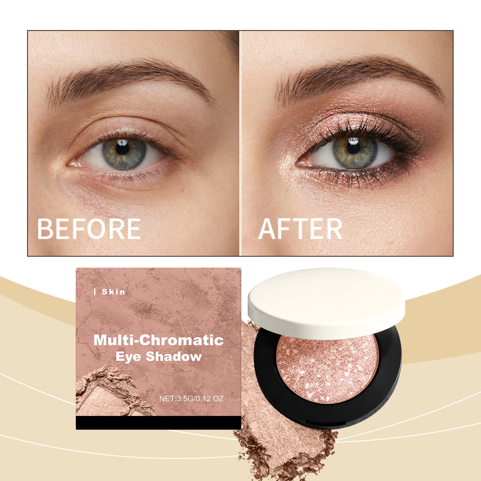 Shimmering 3D Eyeshadow Skin Tone 4