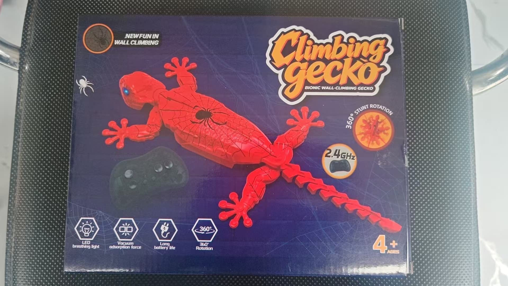 2026 New Remote Control Wall Climbing Toy, Spider Style Gecko, Electric Realistic Lizard, Bio Mimic Chameleon, Dual Mode, LED Eyes, Kids Gift