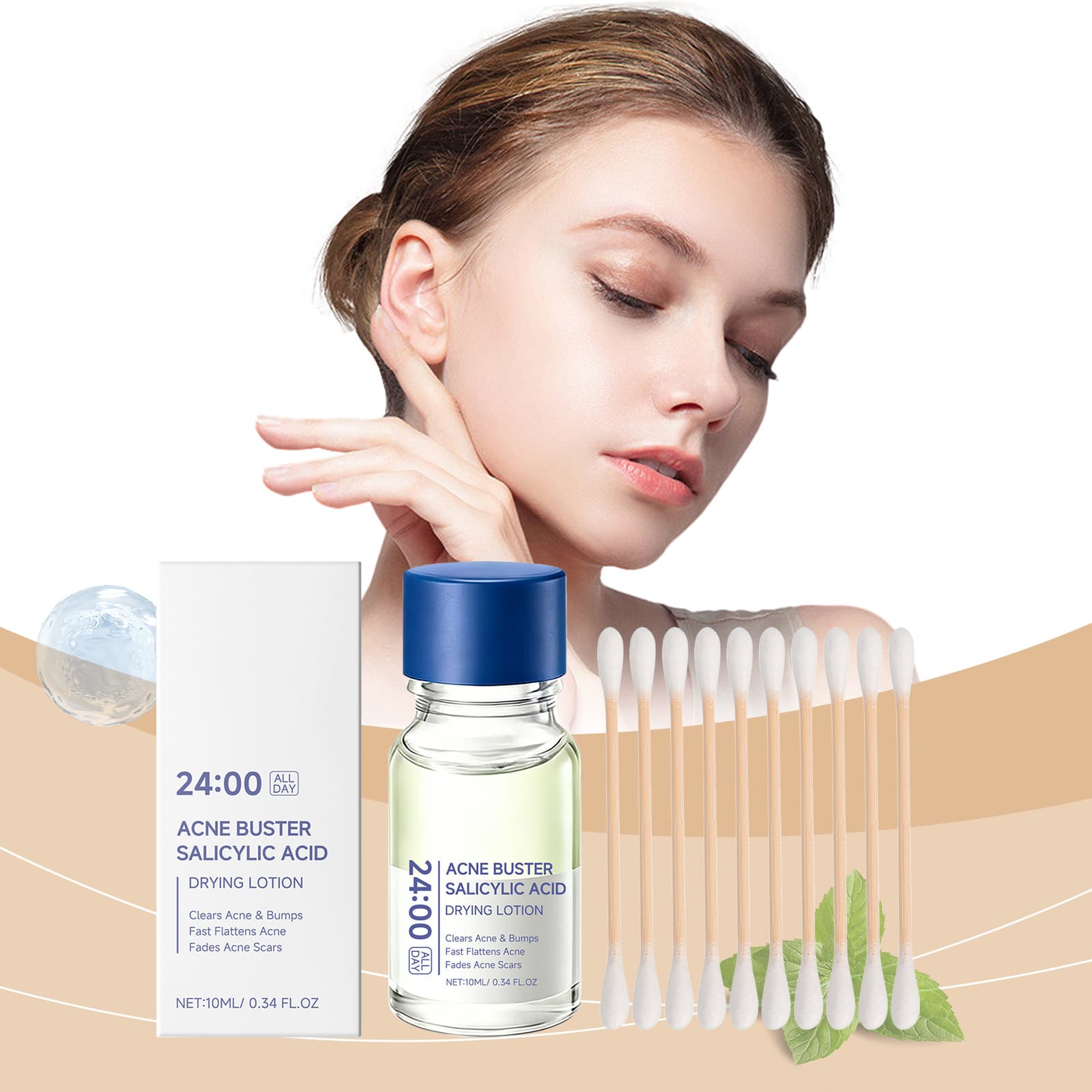 Clear And Moisturizing Skincare Lotion 1set 7