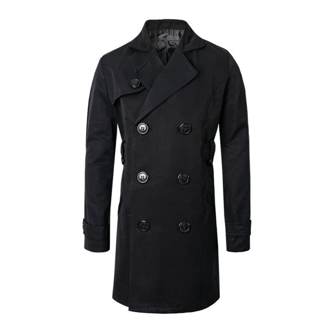 Kids Double Breasted Trench Coat Cotton Autumn Jacket For Boys-Girls -4 To 9 YRS