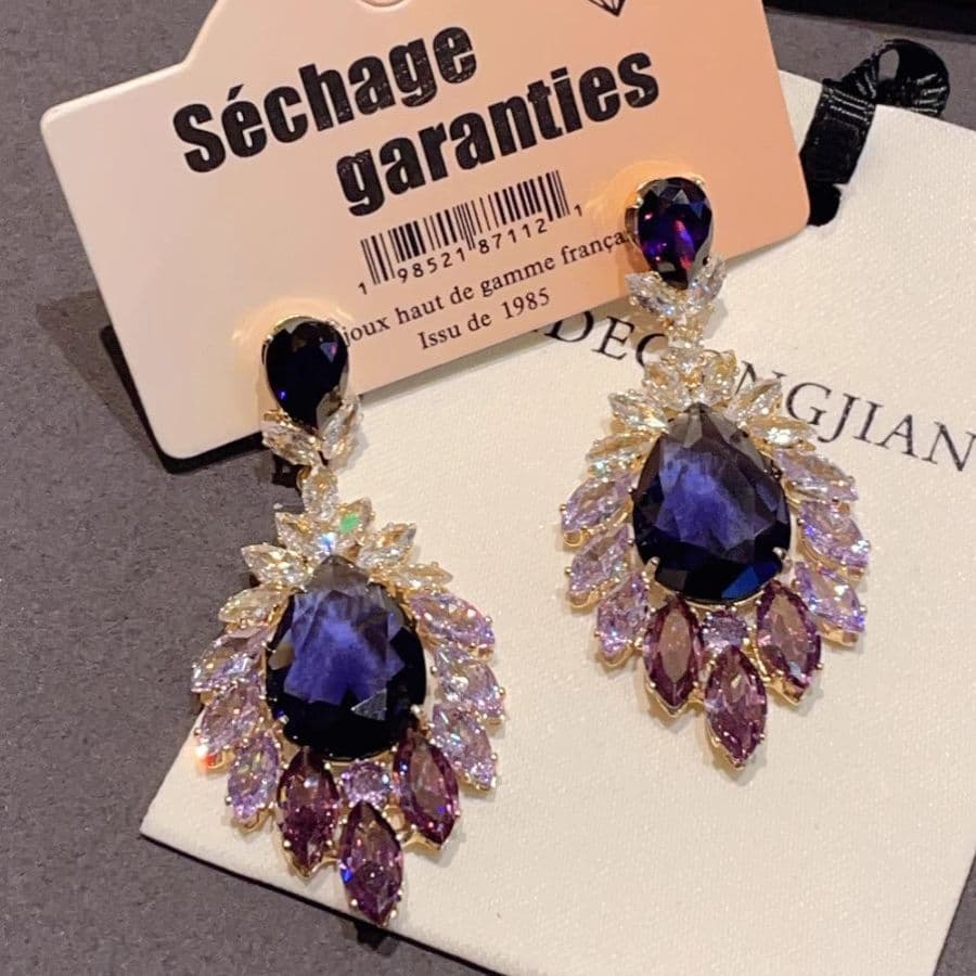 2026 New Long Earrings With Retro Hong Kong Vibe And Geometric Shape. Elegant, Distinctive And Easy To Match All Outfits. 4
