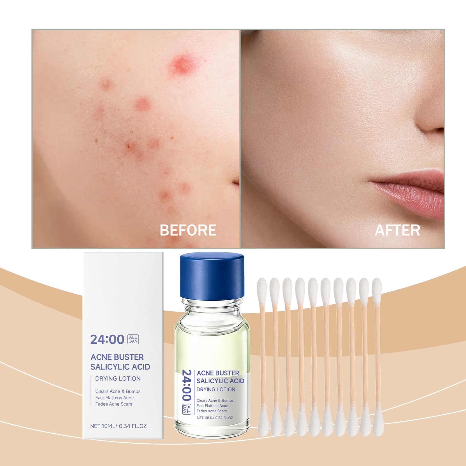 Clear And Moisturizing Skincare Lotion 1set 3