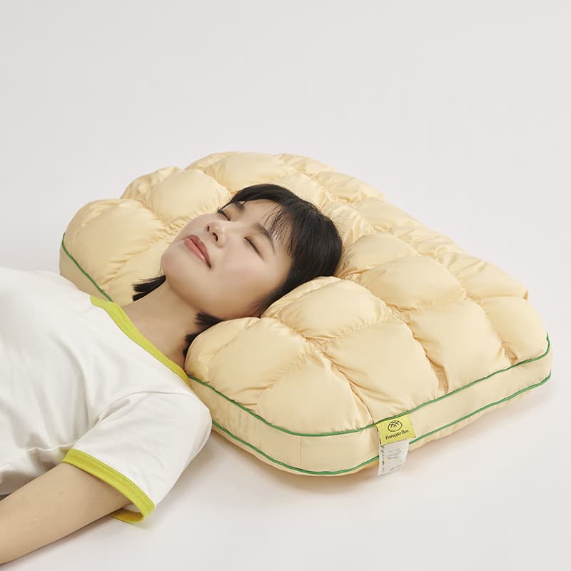 Pineapple Bread Pillow Insert High-resilience Compressed Feather Down 5