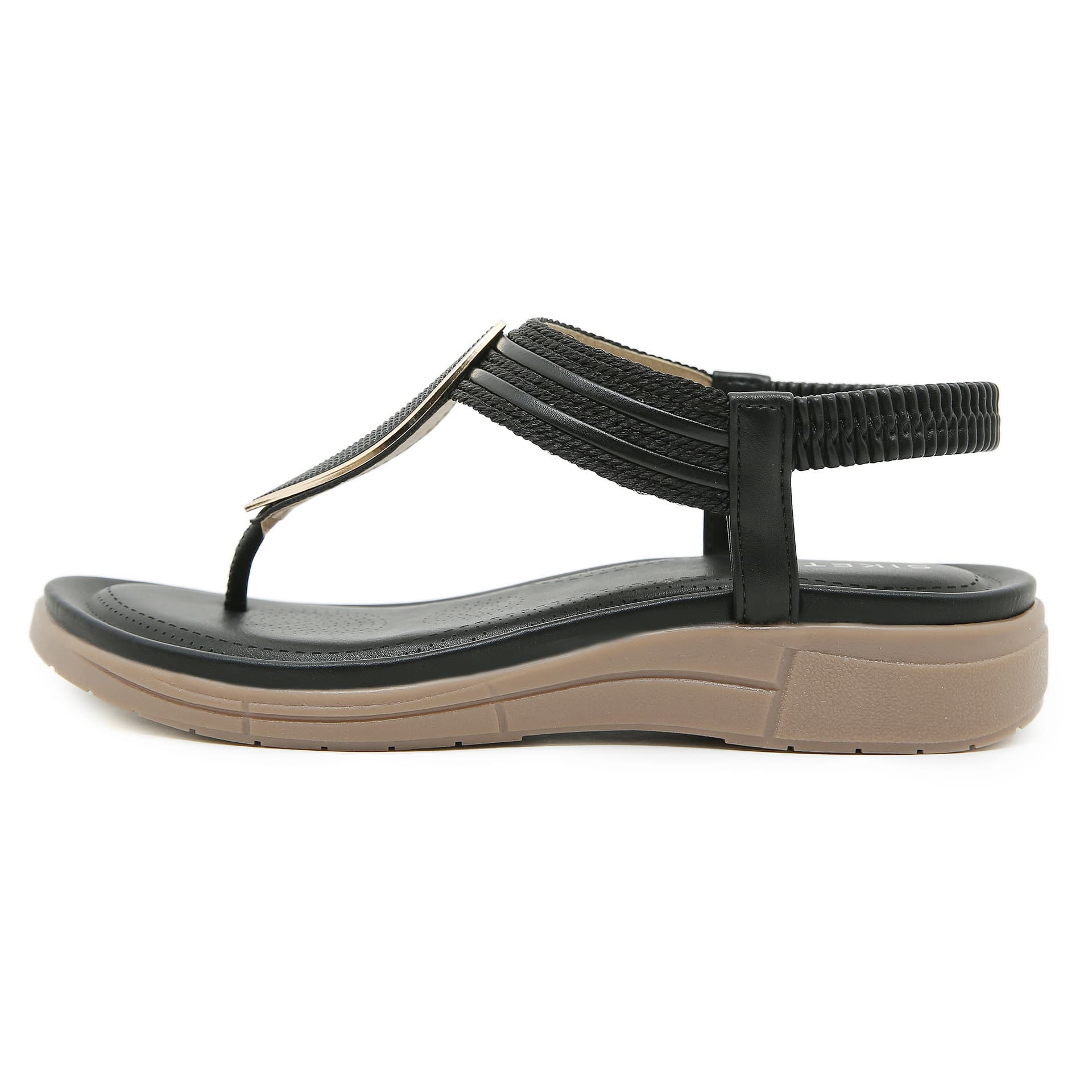Comfortable Round-toe Large-size Flats For Seaside Vacations 3