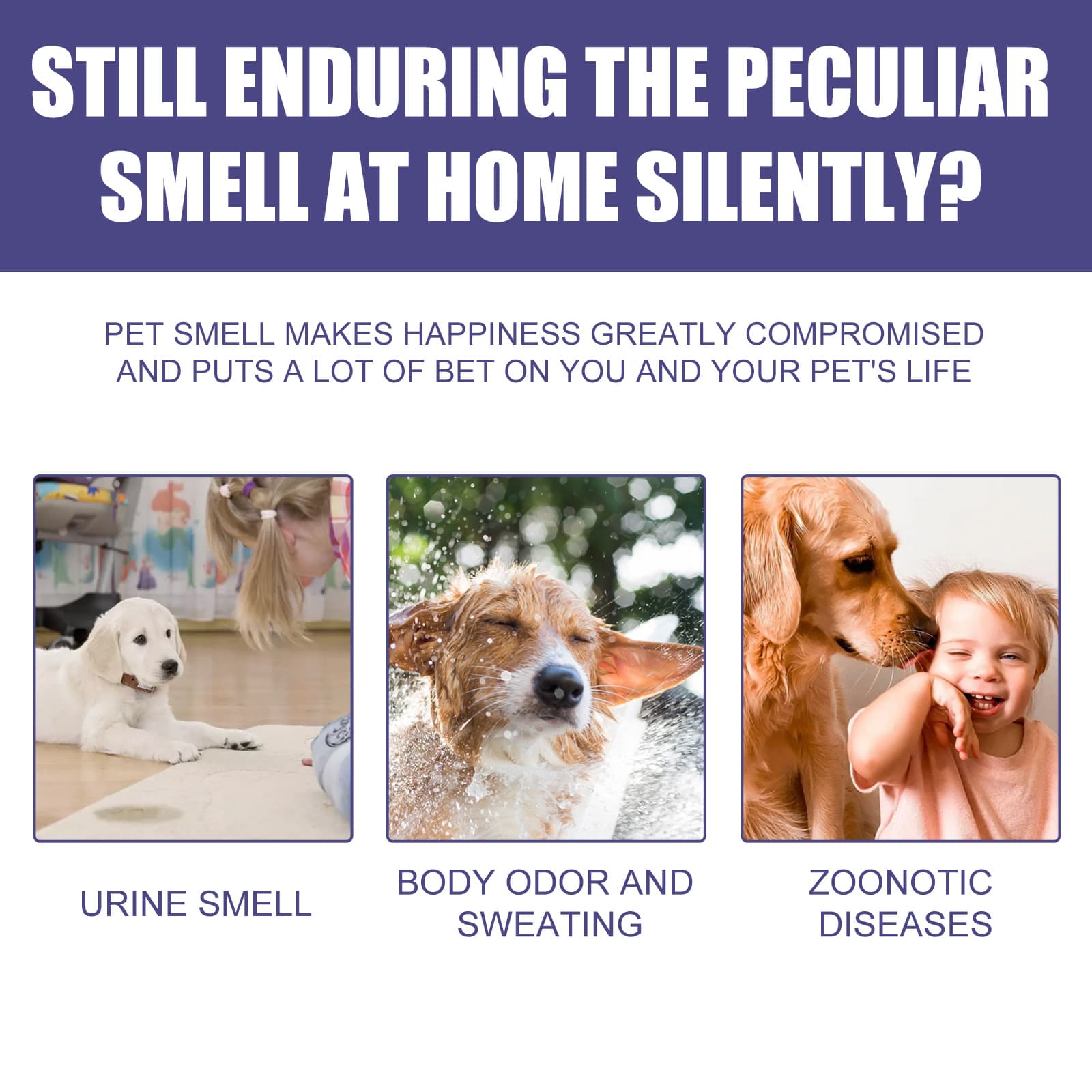 Pet Cat And Dog Odor-eliminating Air Freshener Spray 3