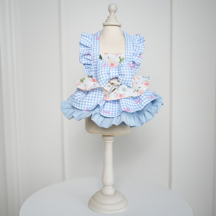 Cute Floral-patterned Gloria Dress For Small And Medium-sized Dogs 7