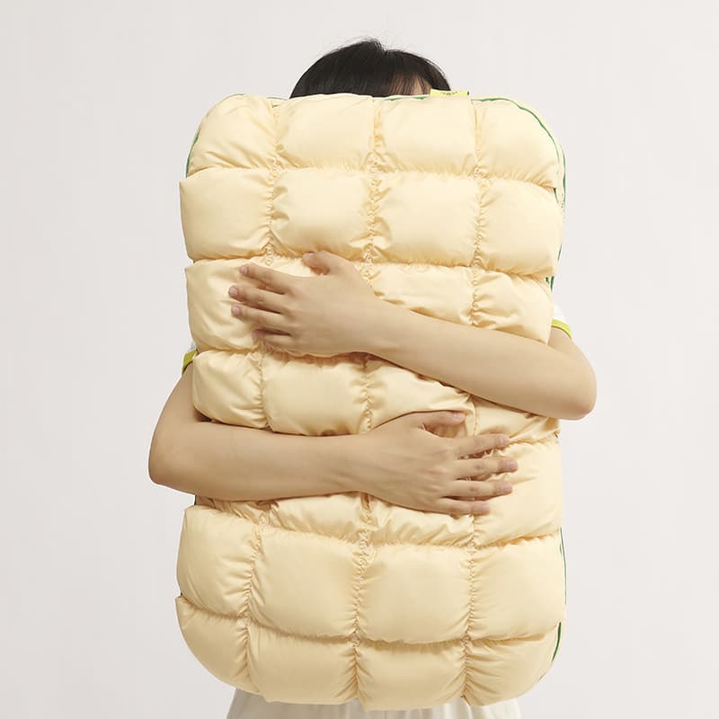 Pineapple Bread Pillow Insert High-resilience Compressed Feather Down 2