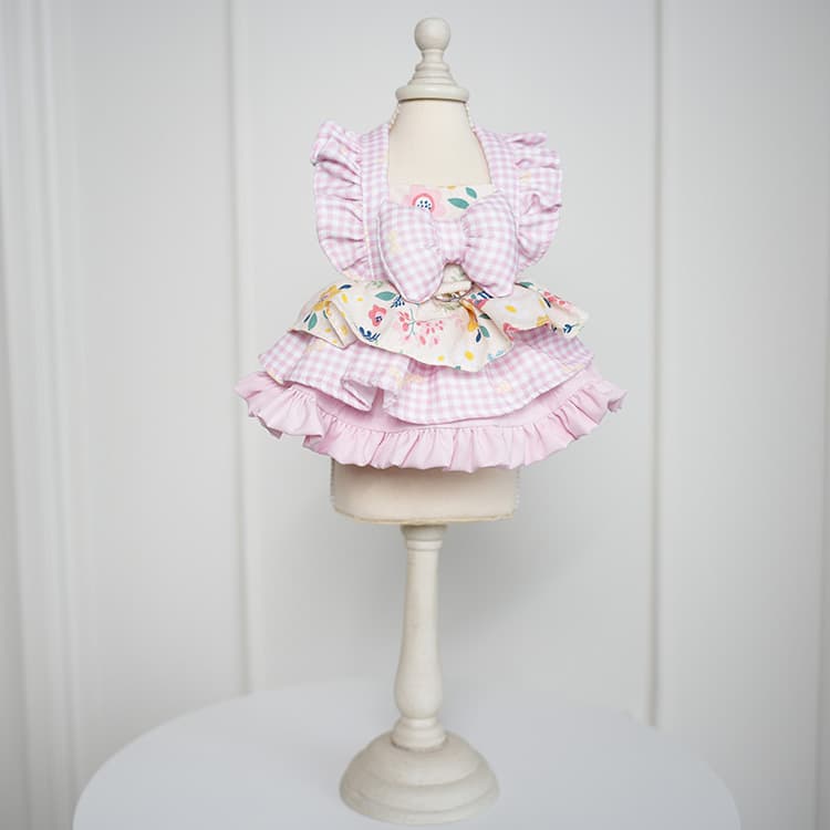 Cute Floral-patterned Gloria Dress For Small And Medium-sized Dogs 4