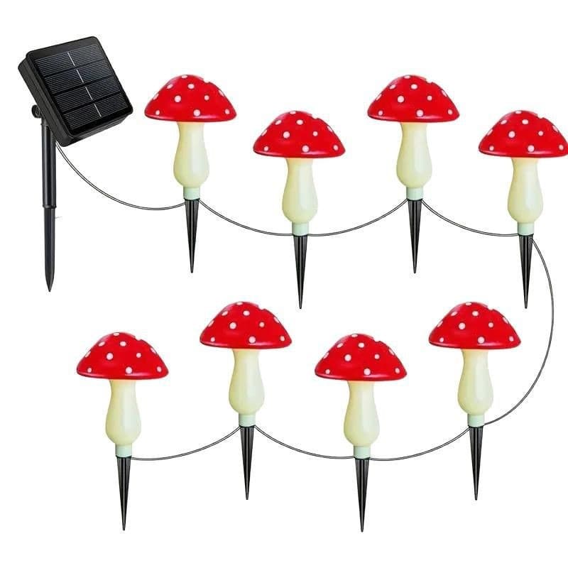 Solar-Powered Mushroom Lamp Garden And Courtyard Decorative Piece 2