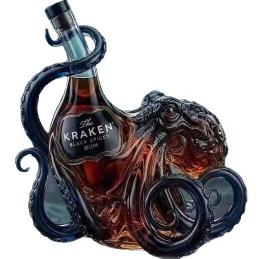 New Arrival Commemorative Octopus Themed Whiskey Glass Bottle 6