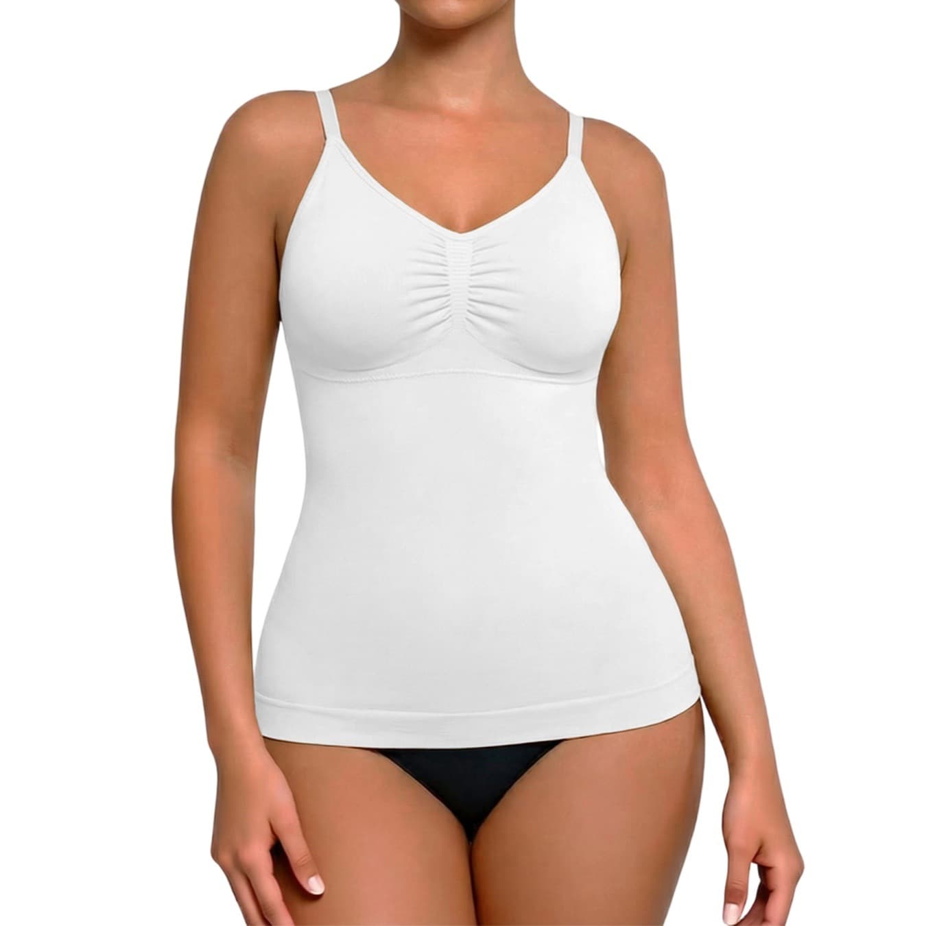 Solid-color Vest Everyday Shapewear For Women