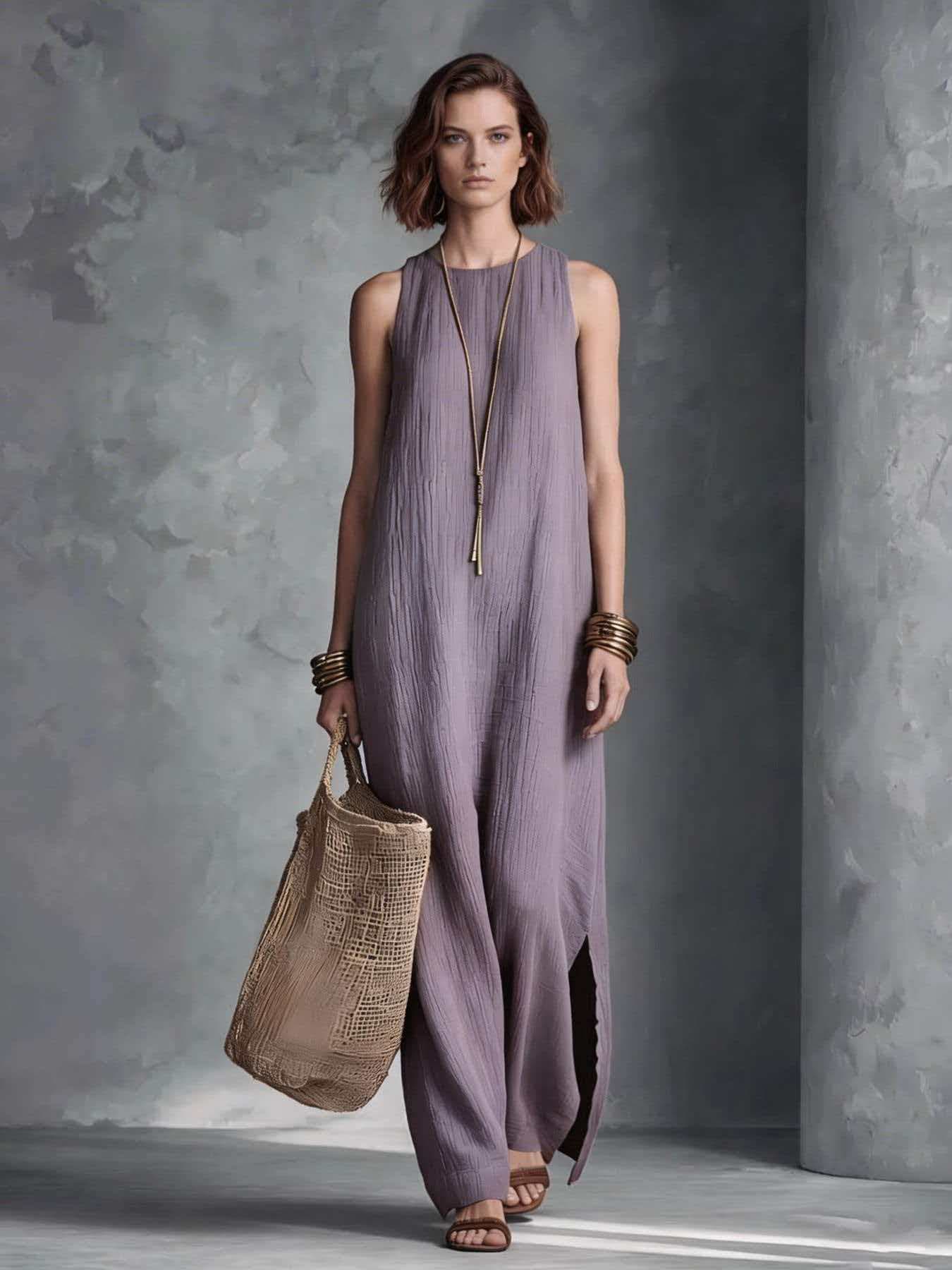 Womens Sleeveless Resort-style Dress 2