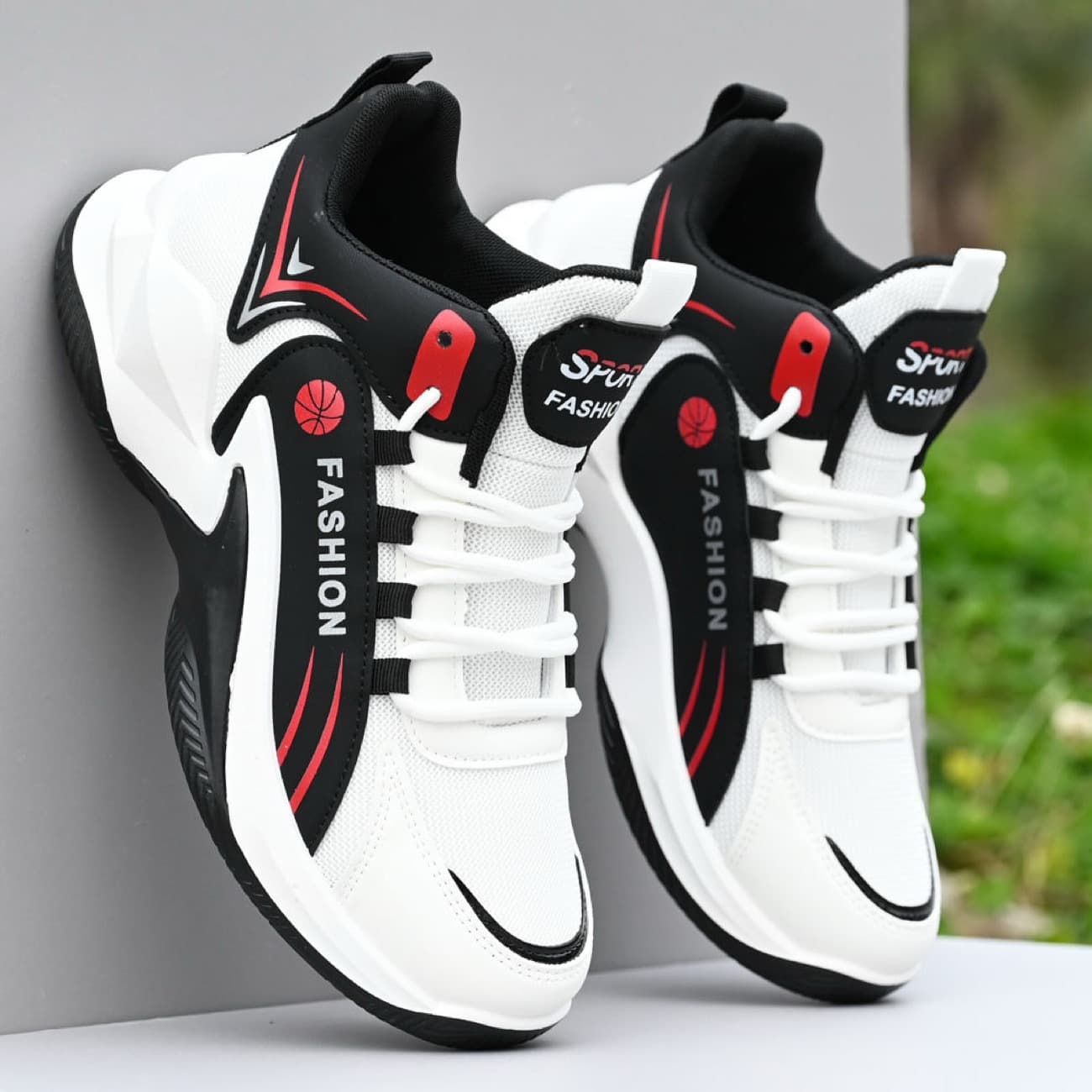 High Top Trendy Mesh Breathable Athletic All Matching Non Slip Running Shoes For Students