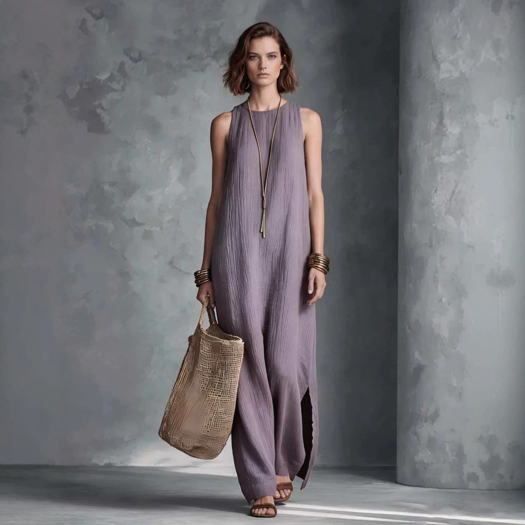 Womens Sleeveless Resort-style Dress 4