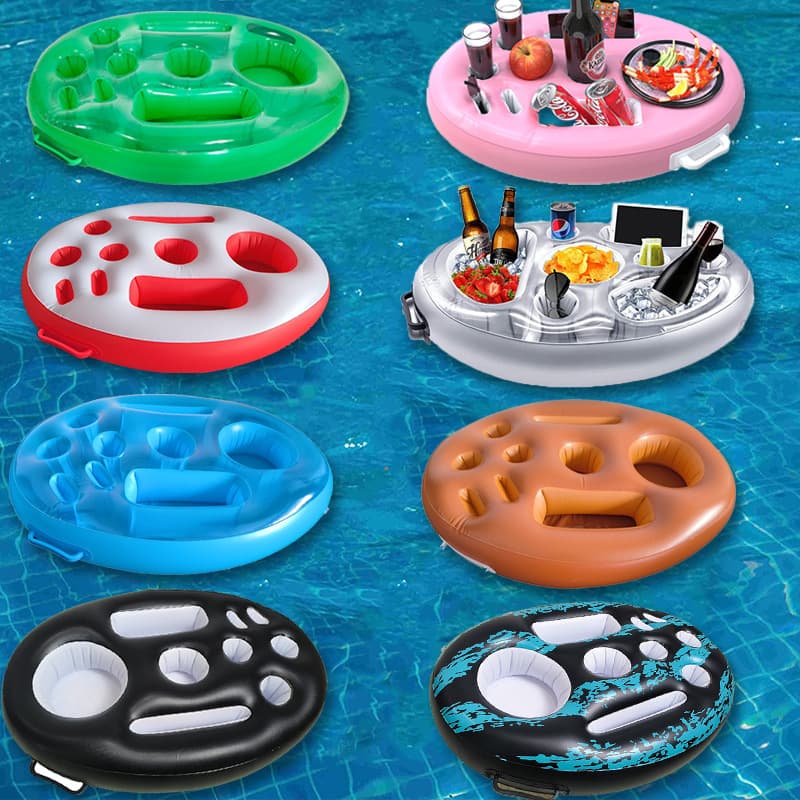 Inflatable Multi-Function Drink Holder Coaster