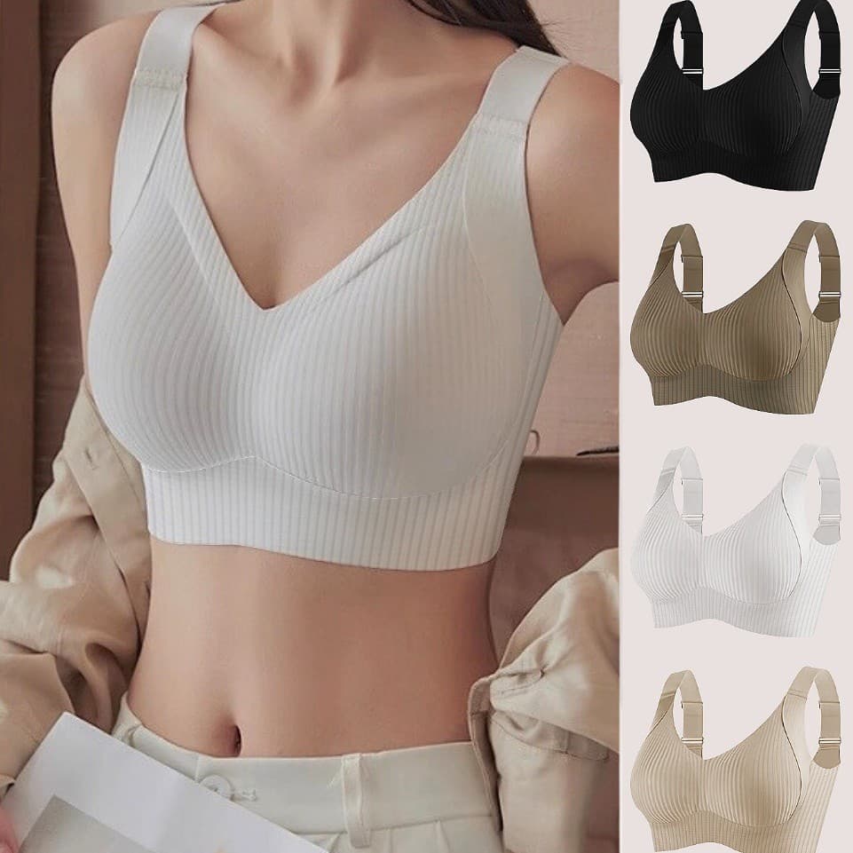 European-size Large-size Seamless Sports Bra 5