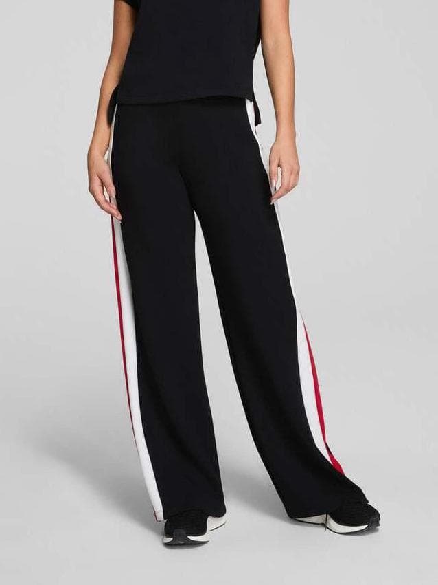 Color-block Side Casual Sports Trousers Fashionable And Versatile Womens Straight-leg Pants
