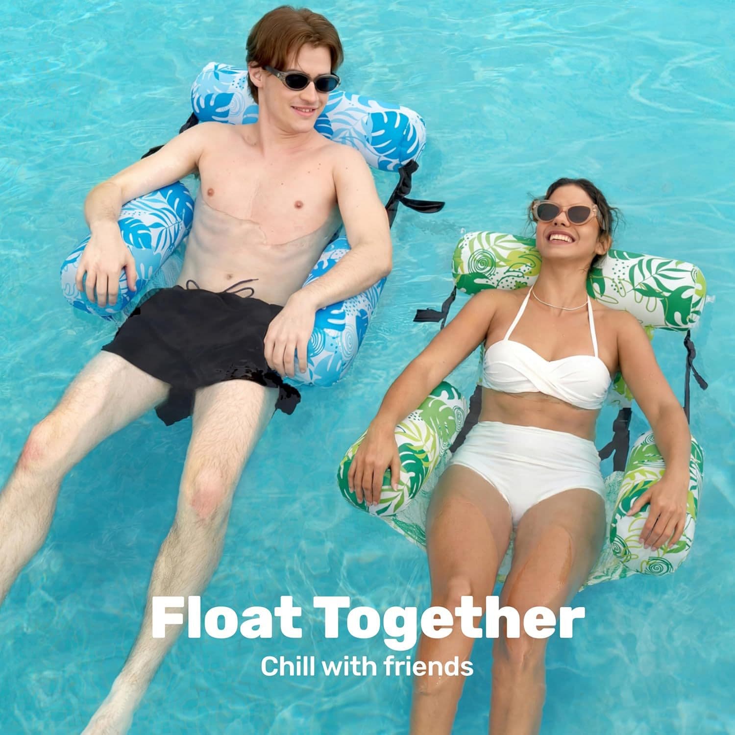 Inflatable Water Park Floating Mat With Foldable Stripes 2