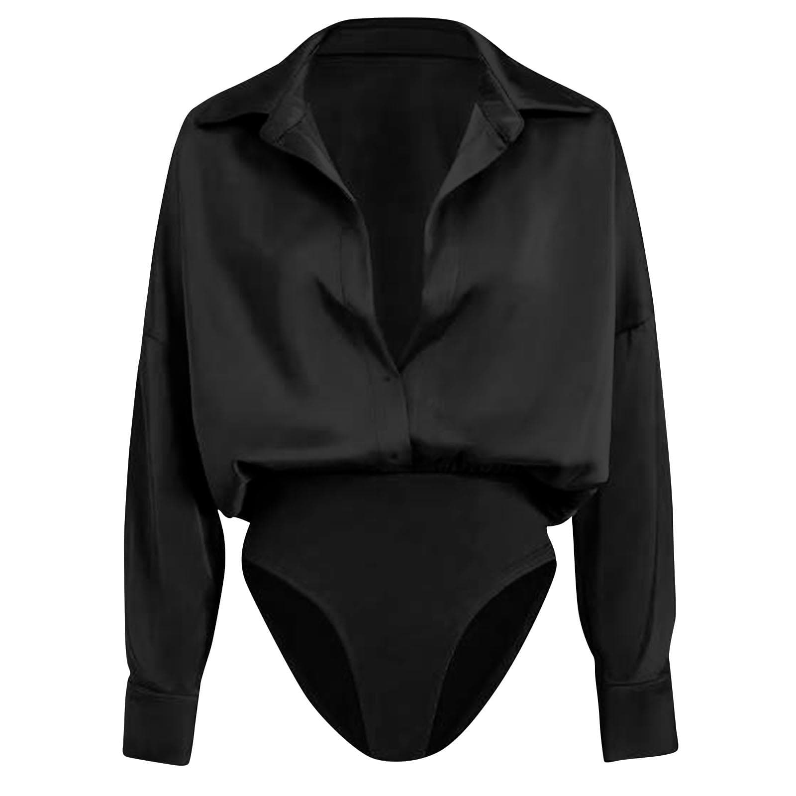 Womens Casual Long-sleeve Cardigan-button-up Shirt Top