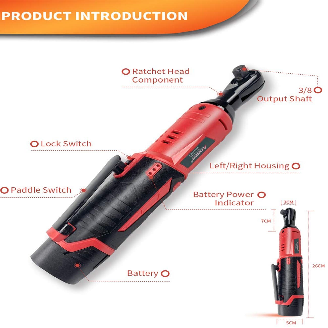 Wireless Electric Ratchet Wrench Set 2