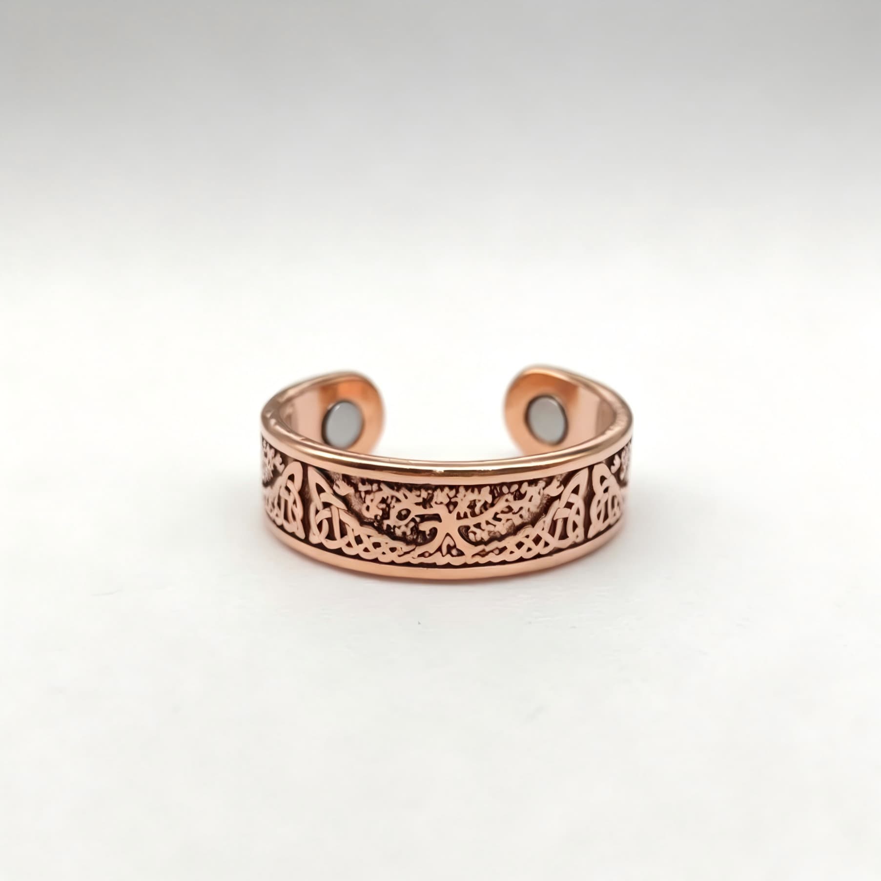 Magnetic Pure Copper Adjustable Open Ring 14