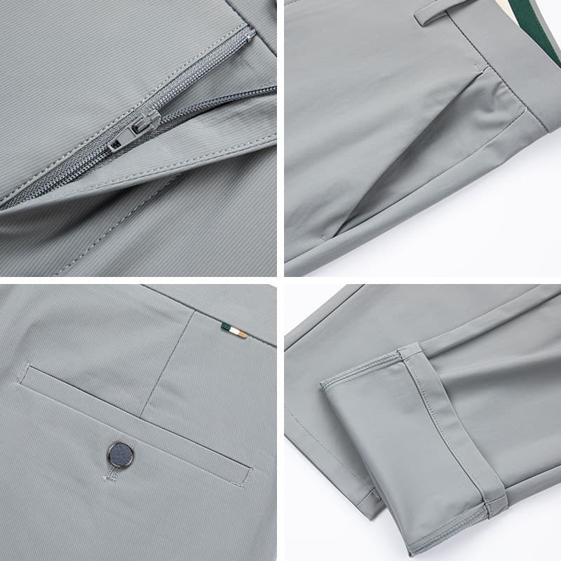 Summer Ice-silk Cooling Casual Pants Thin Long Trousers