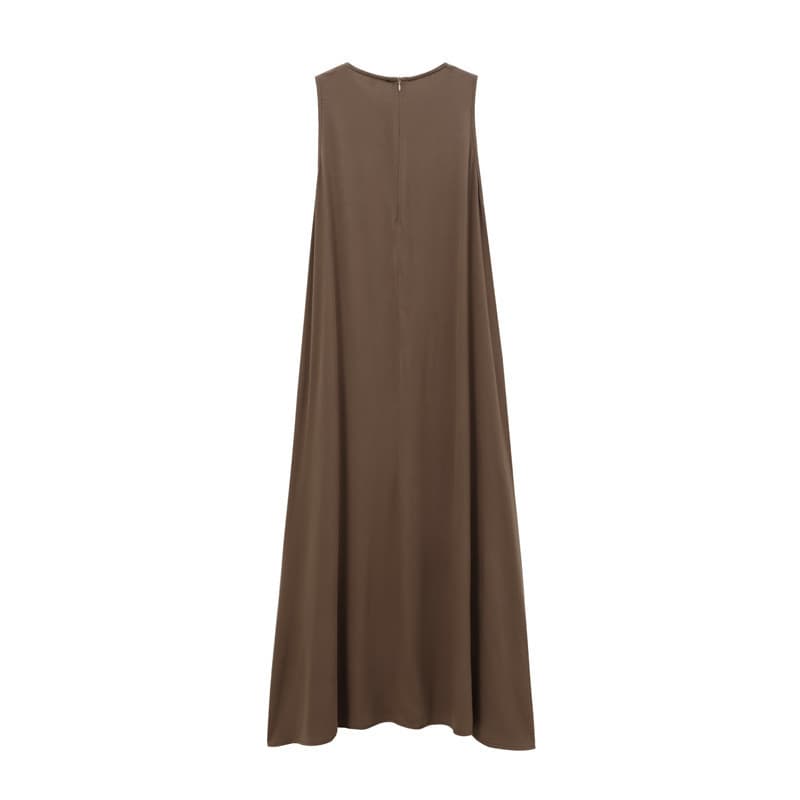 European And American Style Loose-fitting Figure-flattering, Sleeveless Casual And Chic