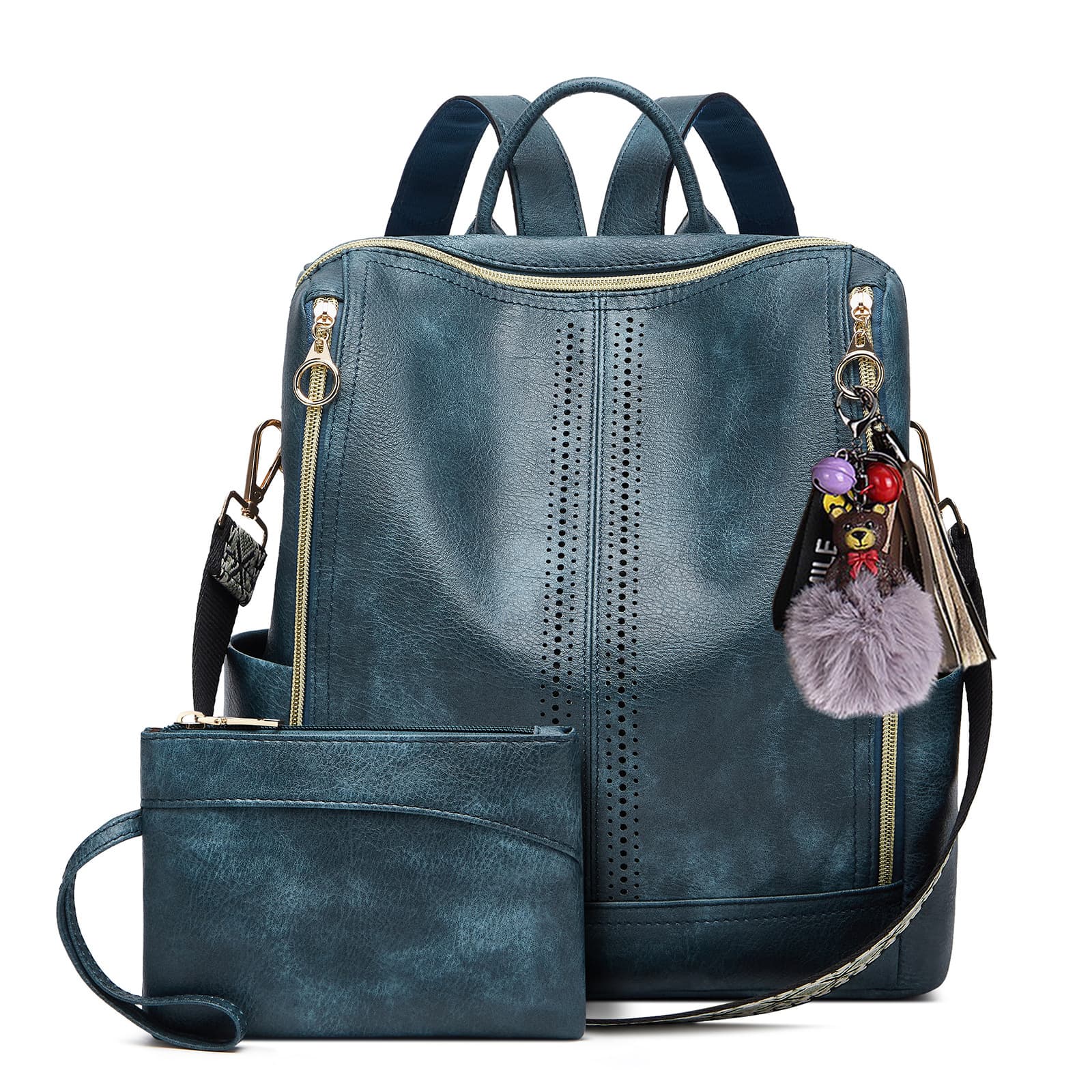 Springsummer Korean-style Casual Soft-leather Womens Backpack 3