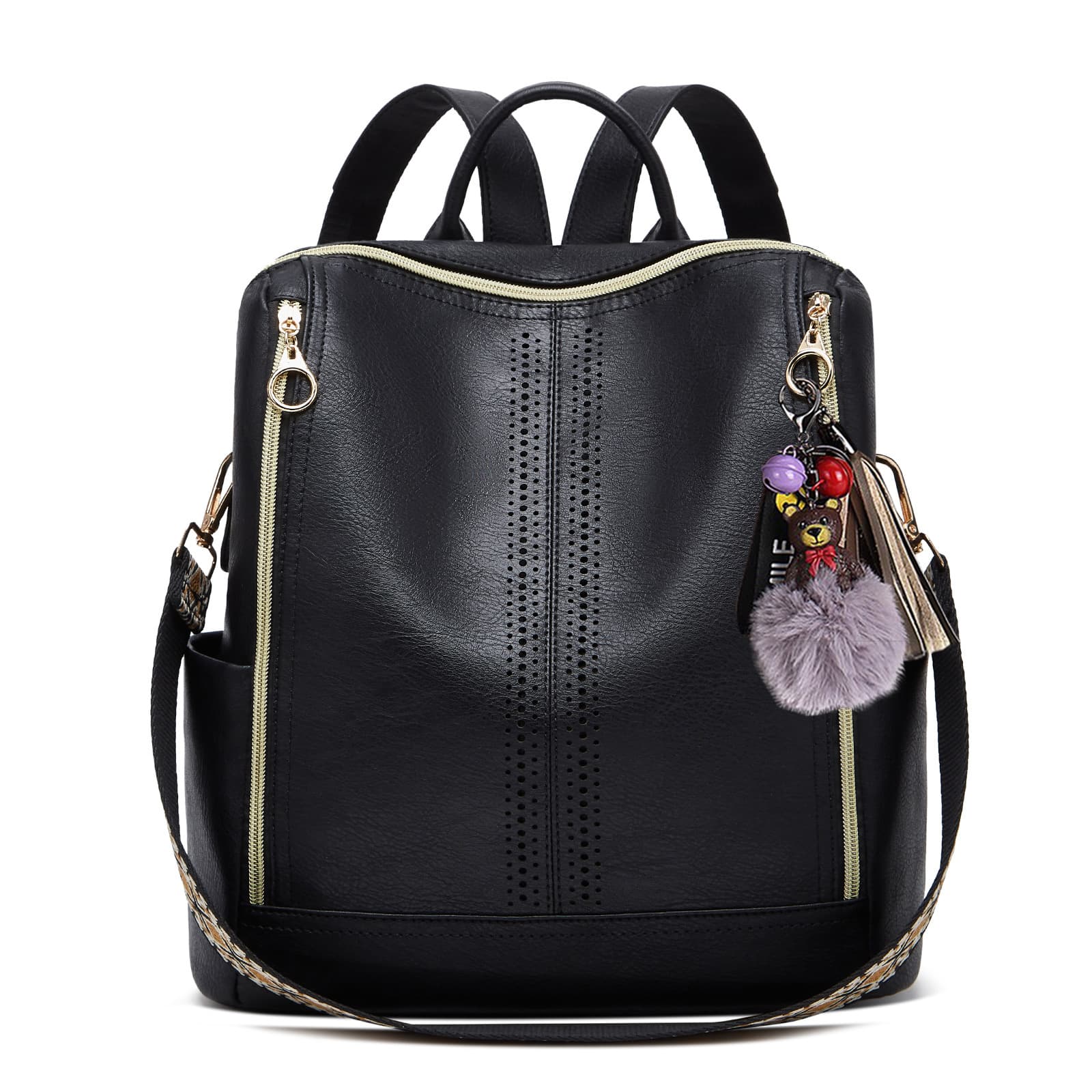 Springsummer Korean-style Casual Soft-leather Womens Backpack 4