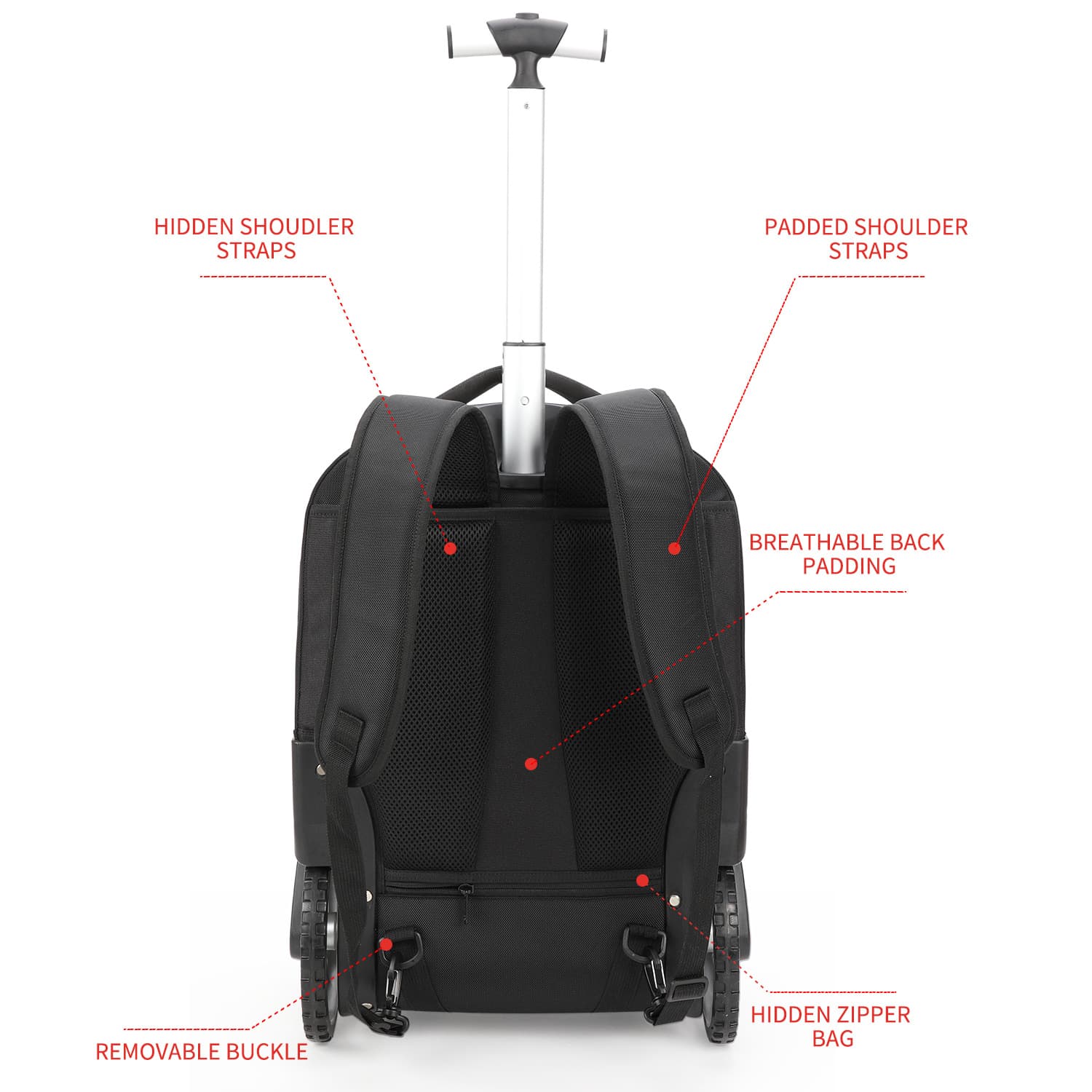 Large-capacity 18-inch Load-reducing Trolley Bag