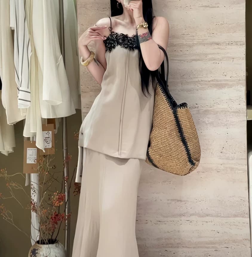 Spring Summer High-Waisted Age-Defying Two-Piece Skirt Set
