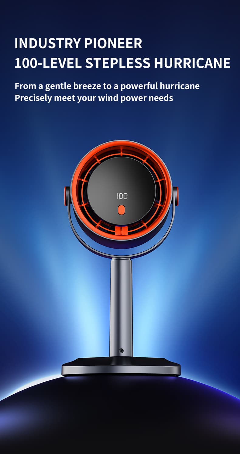 Forest Style Desktop Fan, USB Rechargeable Quiet Portable Fan With Activated Carbon Air Purification, 3-in-1 Stand Clip Hook Design, Energy Saving Circulating Fan For Home, Office, Bedroom Travel 16