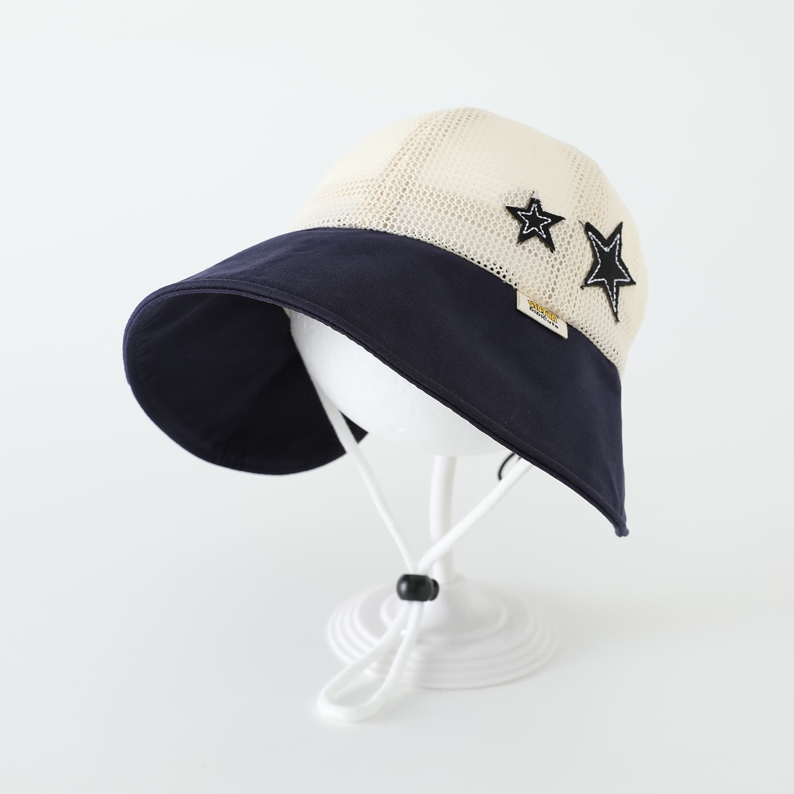 Summer Boys And Girls Multi-color Star Mesh Breathable Adjustable Windproof Rope Boater Hat For Outdoor Outings Baby Cap 3