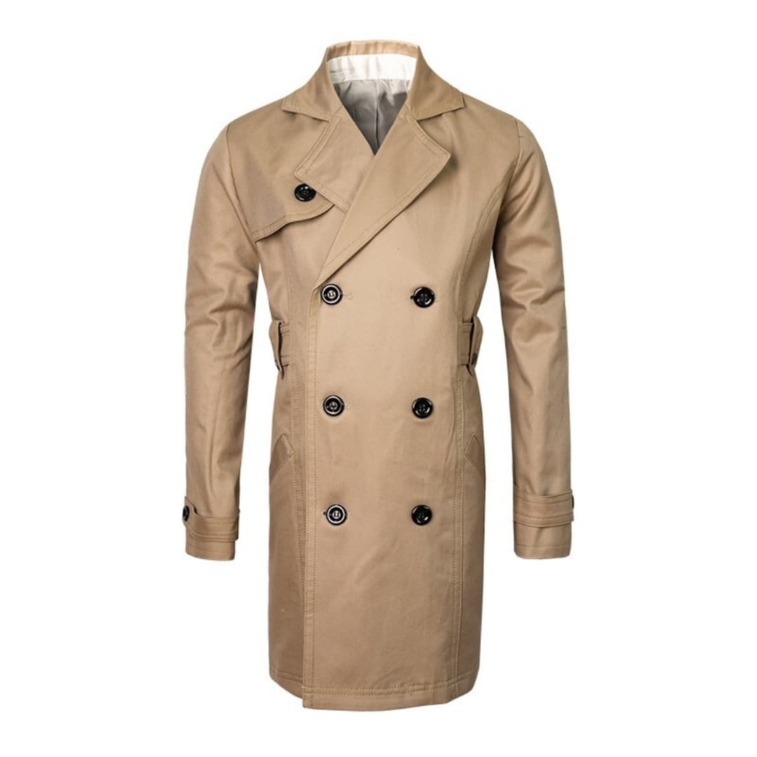 Kids Double Breasted Trench Coat Cotton Autumn Jacket For Boys-Girls -4 To 9 YRS 11