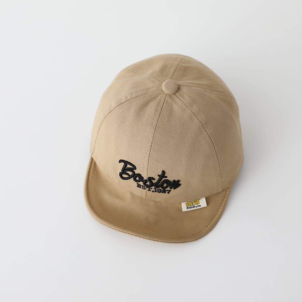 New Children's Solid-color English Three-dimensional Embroidered Adjustable Trendy Fashion Soft-brimmed Baseball Cap Suitable For Outdoor Travel And Sports 7