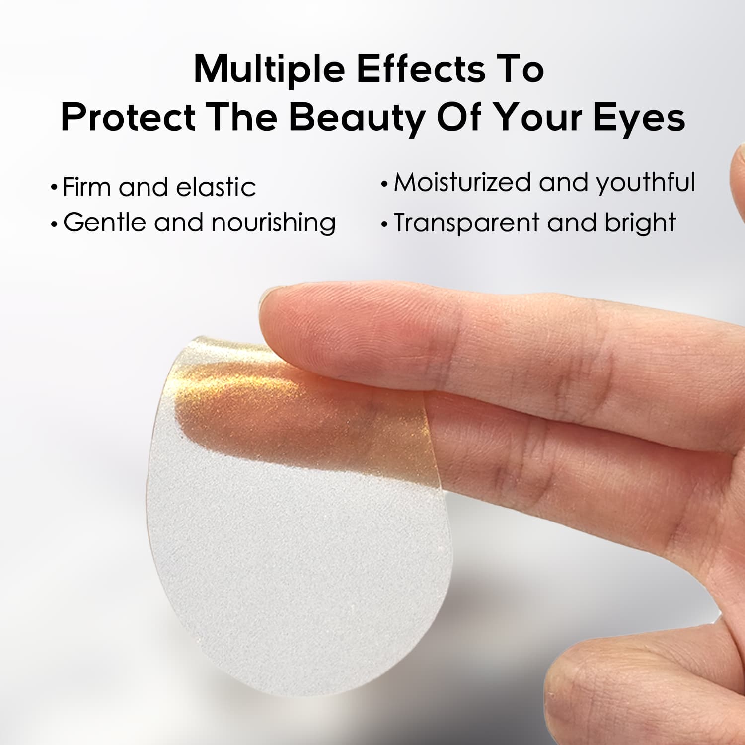 Golden Peptide Collagen Eye Mask, Moisturizing Eye Patches For Puffy Eyes And Dark Circles, 60PCS Hydrating Skincare 8