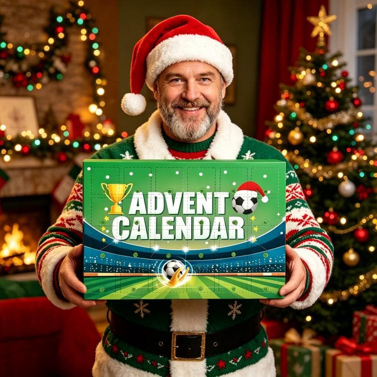 Football World Cup Advent Calendar 2026, 24 Days Countdown Blind Box With Mini Soccer Toys, Players, Trophies, Medals & Whistles, Christmas Surprise Gift Set For Kids & Football Fans 5