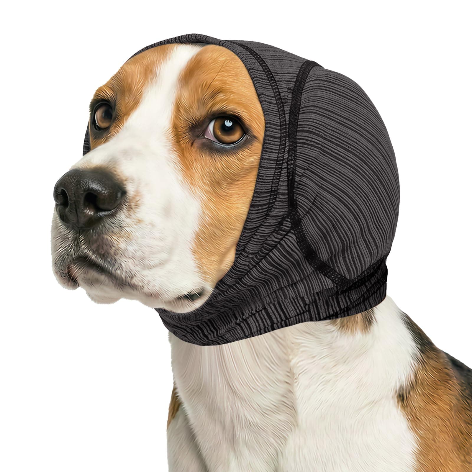 Soft Dog Ear Cover For Loud Noises,Thunderstorm&Fireworks-Dog Ear Wrap Hematoma For Ears Surgery Recovery Prevent Shaking, Scratching-Dogs Head Cover For Bathing, Grooming, Rainy Walks,Swimming 6