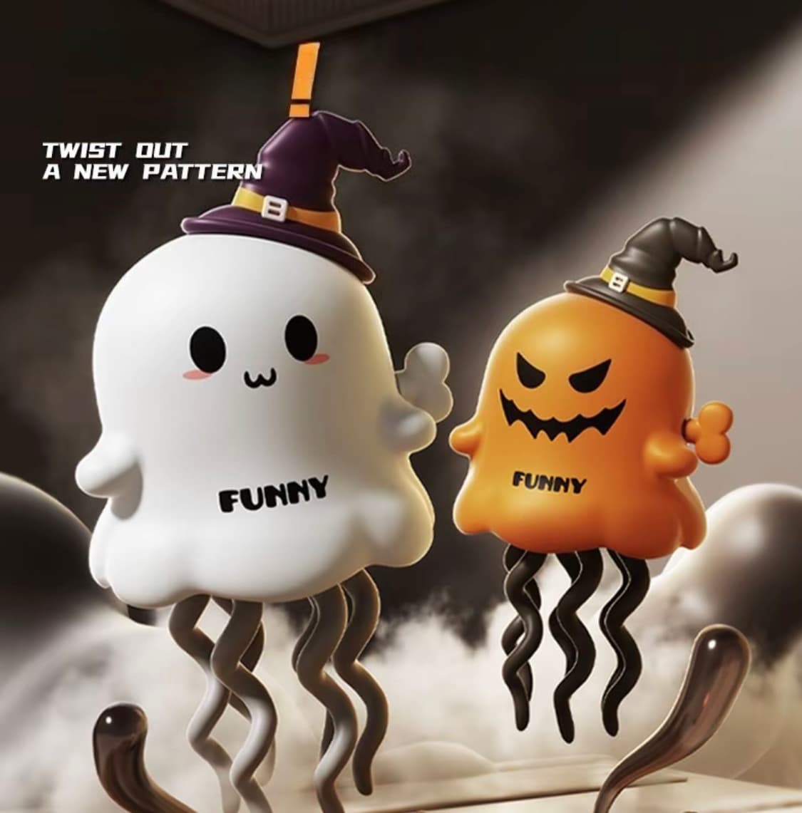 Christmas Halloween Wind-Up Toy, Magical Mini Dancing Ghost, Twisting Sliding Doll, Stress Relief Small Toy, Kids Festival Gift 3