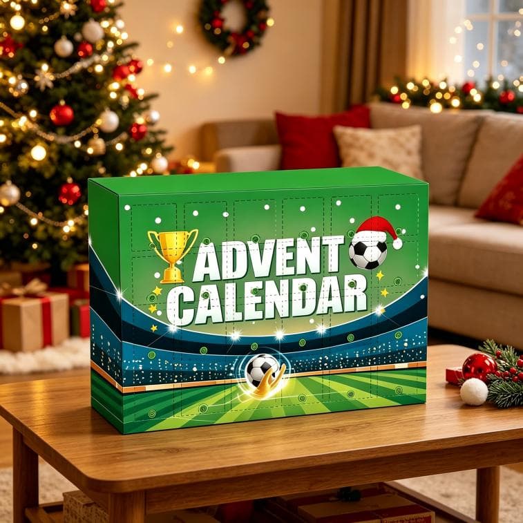 Football World Cup Advent Calendar 2026, 24 Days Countdown Blind Box With Mini Soccer Toys, Players, Trophies, Medals & Whistles, Christmas Surprise Gift Set For Kids & Football Fans 4