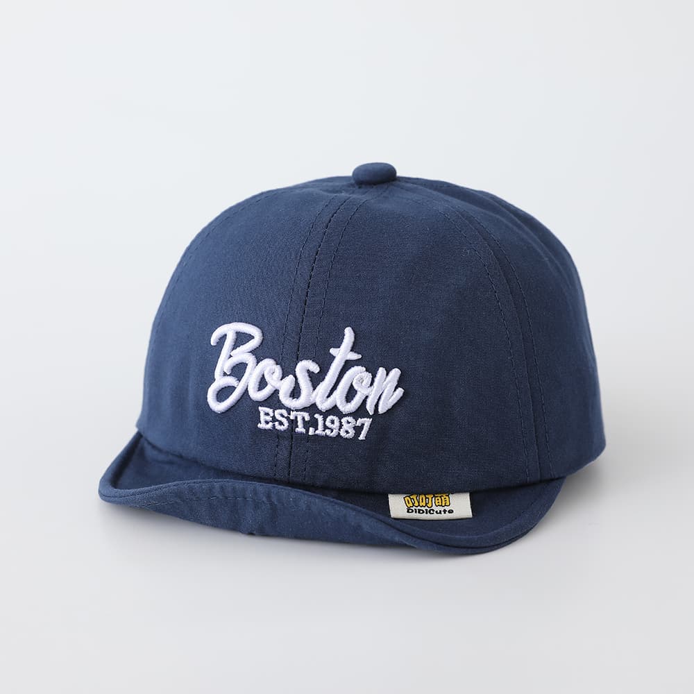 New Children's Solid-color English Three-dimensional Embroidered Adjustable Trendy Fashion Soft-brimmed Baseball Cap Suitable For Outdoor Travel And Sports 9