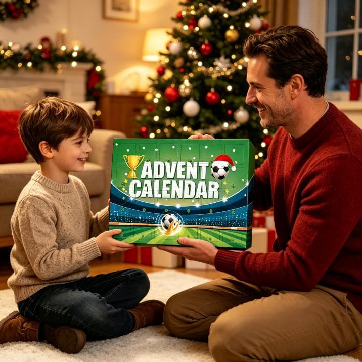 Football World Cup Advent Calendar 2026, 24 Days Countdown Blind Box With Mini Soccer Toys, Players, Trophies, Medals & Whistles, Christmas Surprise Gift Set For Kids & Football Fans 2