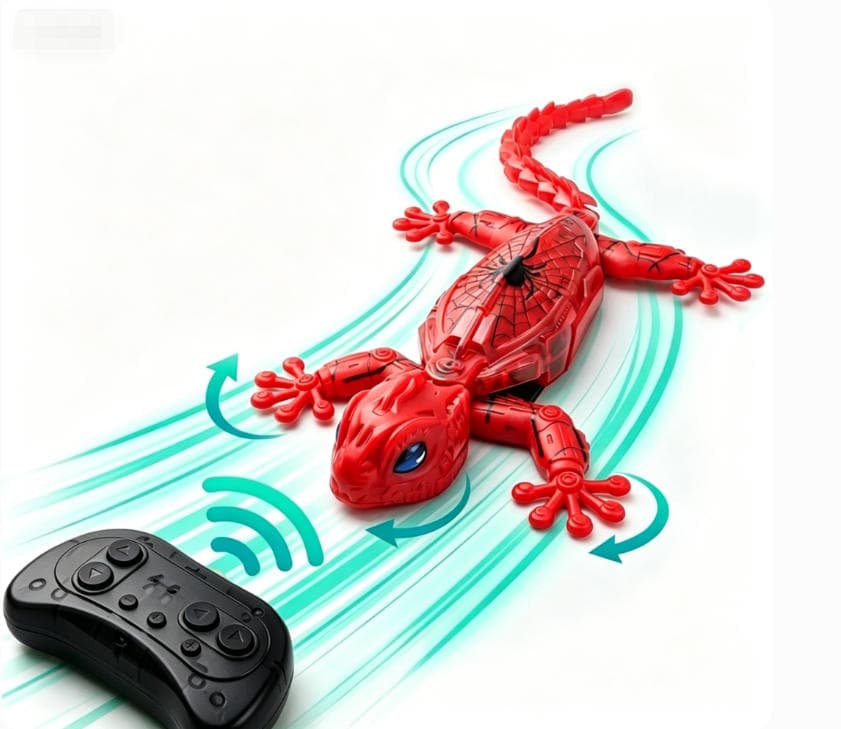 2026 New Remote Control Wall Climbing Toy, Spider Style Gecko, Electric Realistic Lizard, Bio Mimic Chameleon, Dual Mode, LED Eyes, Kids Gift 4