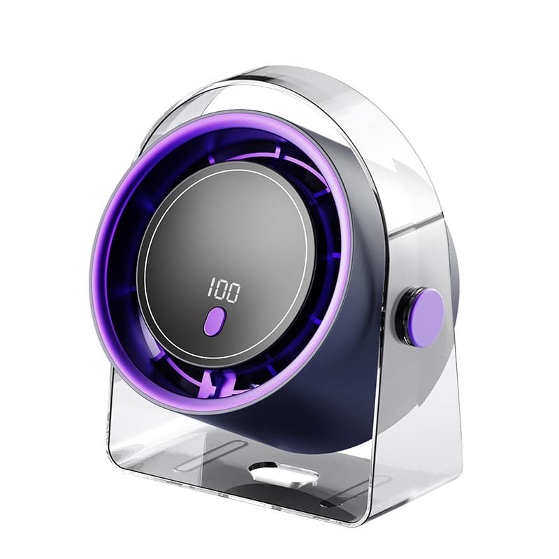 Summer New Circulating Fan, Multi-speed Adjustment, Wall & Desktop Dual Use, USB Rechargeable Mini Fan With Digital Display, High Power Cooling Fan For Home & Office 2
