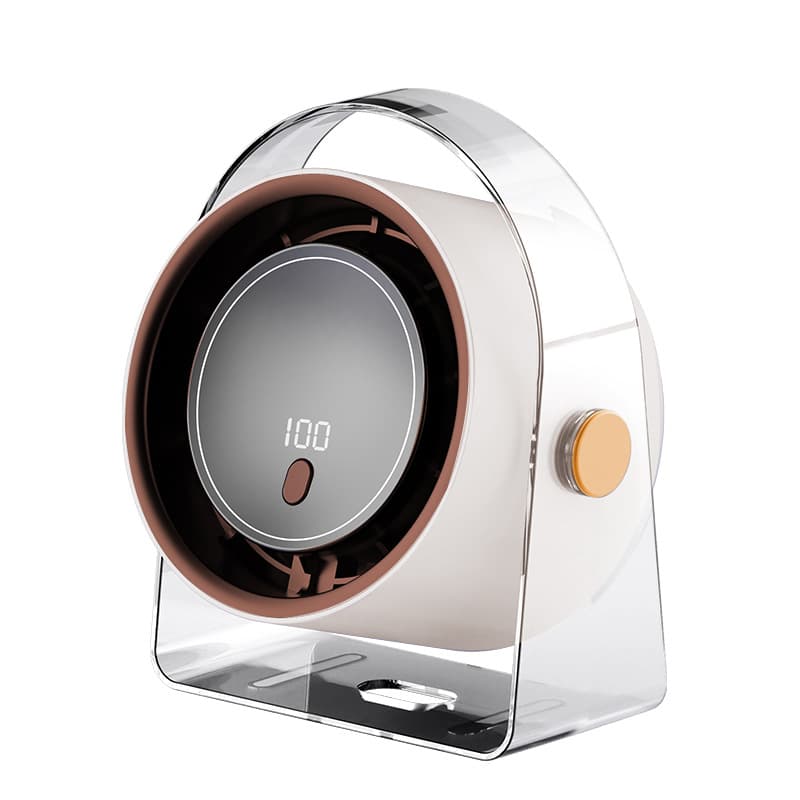 Summer New Circulating Fan, Multi-speed Adjustment, Wall & Desktop Dual Use, USB Rechargeable Mini Fan With Digital Display, High Power Cooling Fan For Home & Office 9