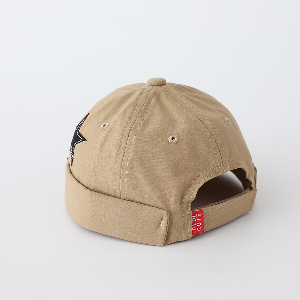 Children's Solid-color Five-pointed Star Applique Adjustable Trendy Hip-hop Style Landlord Hat Suitable For Shopping, Traveling And Street Use 8