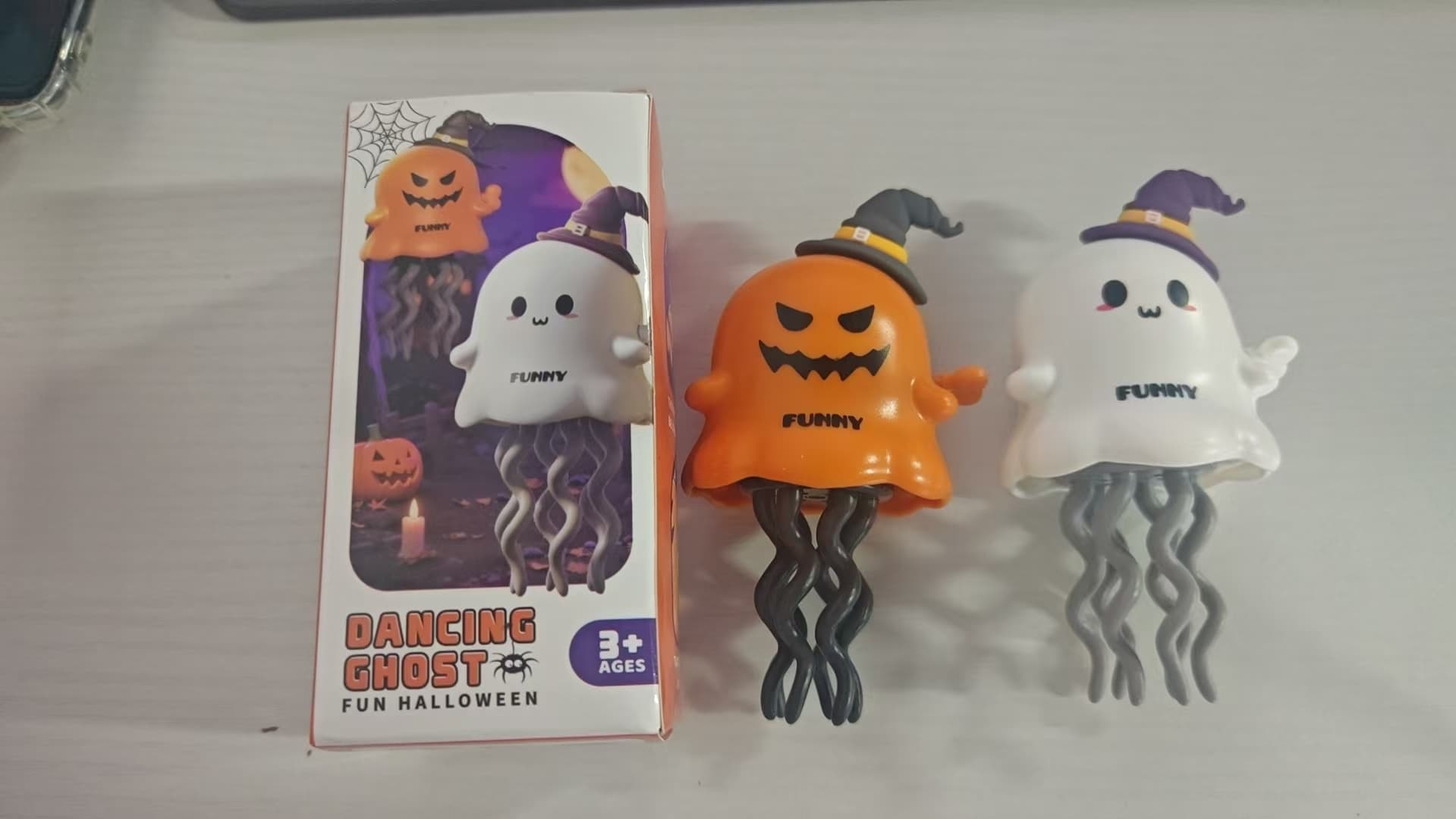 Christmas Halloween Wind-Up Toy, Magical Mini Dancing Ghost, Twisting Sliding Doll, Stress Relief Small Toy, Kids Festival Gift 5