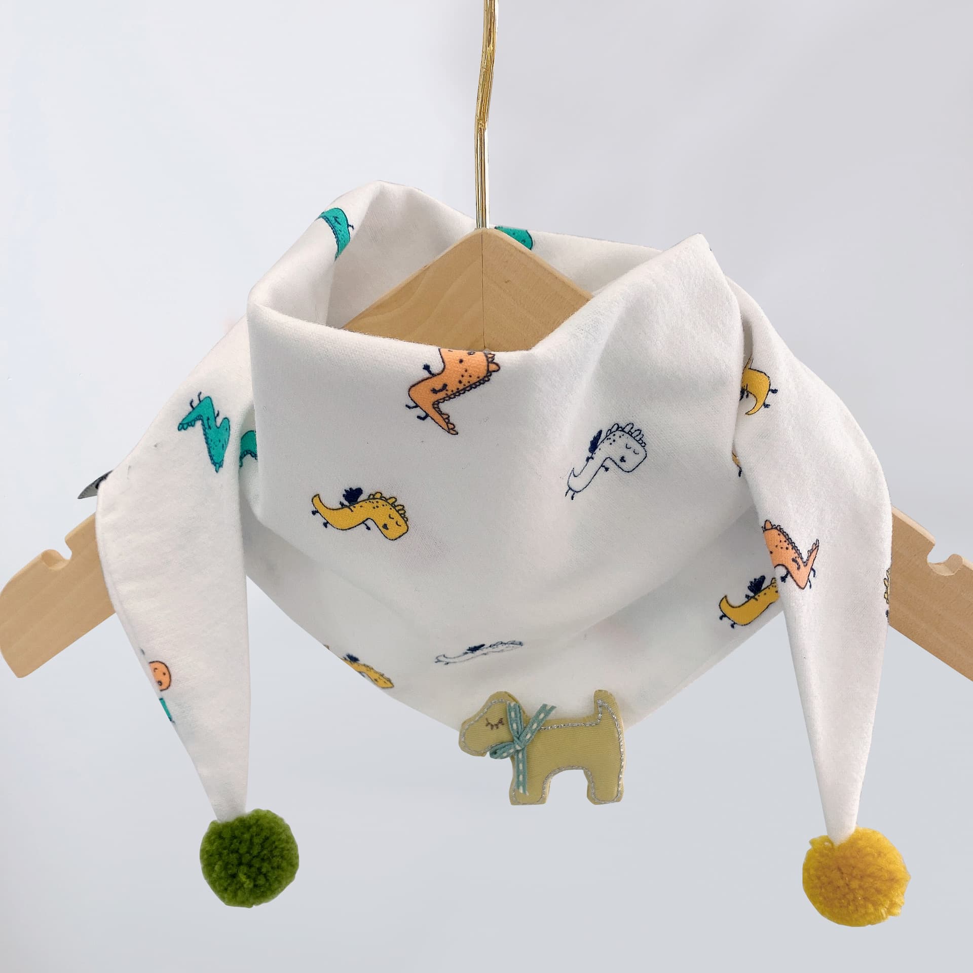 Korean-style Cotton-linen Plaid Childrens Scarf Versatile And Easy To Match 10